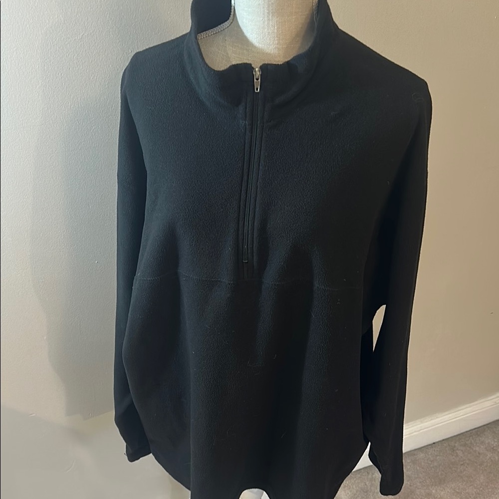 Patagonia Black Oversized Long Sleeve Micro D Luxe Fleece 3/4 Large